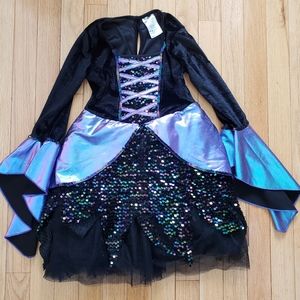 Spirit of Halloween Child's Girl's Mystic Witch Costume Dress S 6 Hocus Pocus